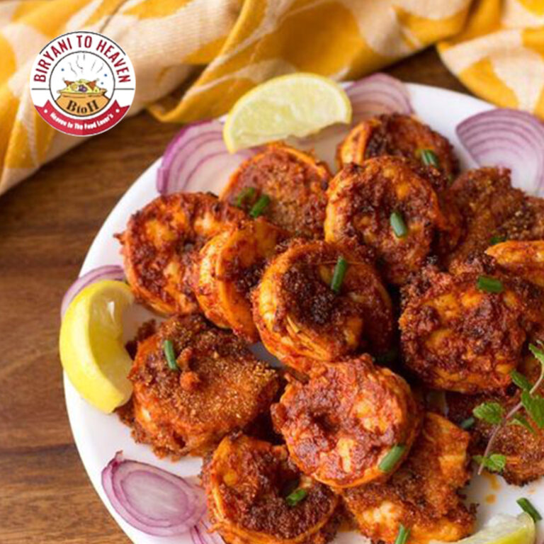 Biryani to heaven's one of the most famous starter is Prawn Sukka which is delicious juicy and spicy